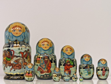 Matrioska Collezione 5 Nesting Doll Collection 5