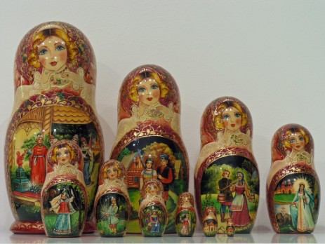 Matrioska Collezione 45 Nesting Doll Collection 45