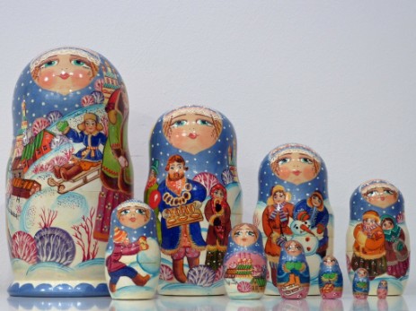 Matrioska Collezione 55 Nesting Doll Collection 55