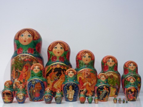 Matrioska Collezione 58 Nesting Doll Collection 58