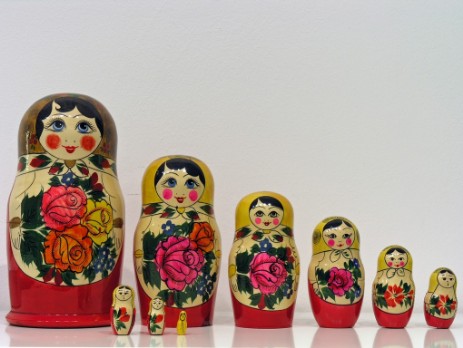 Matrioska Collezione 4 Nesting Doll Collection 4