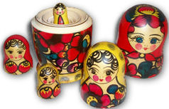 Matrioska Aperta Nesting Doll Open